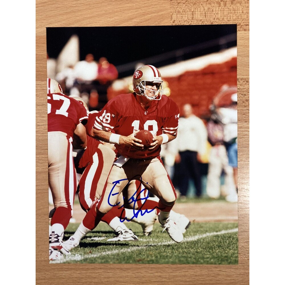 Elvis Grbac • Autographed / Signed 8x10 Photo • NFL • San Fransisco 49ers